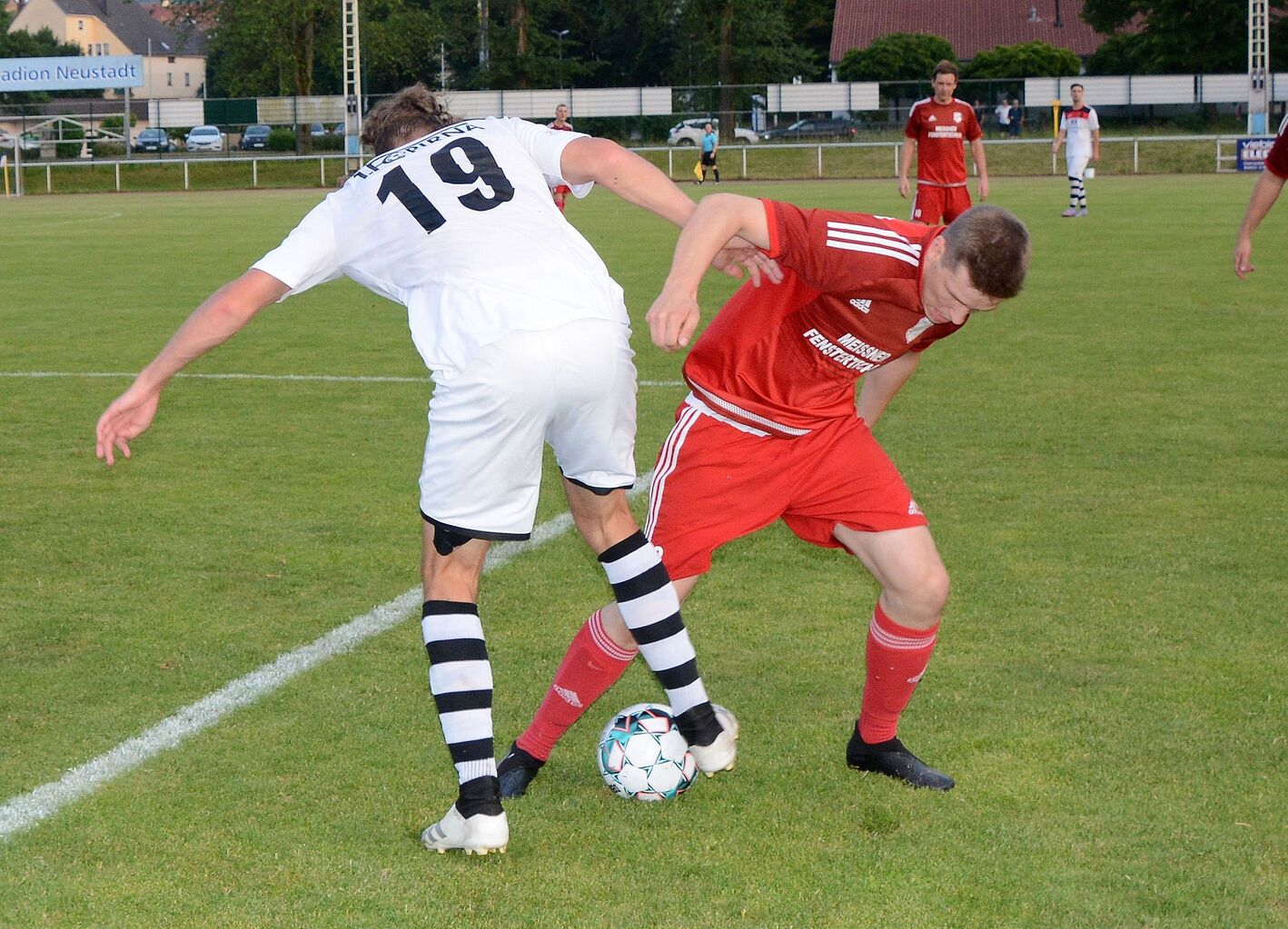 Fußballer im Spiel